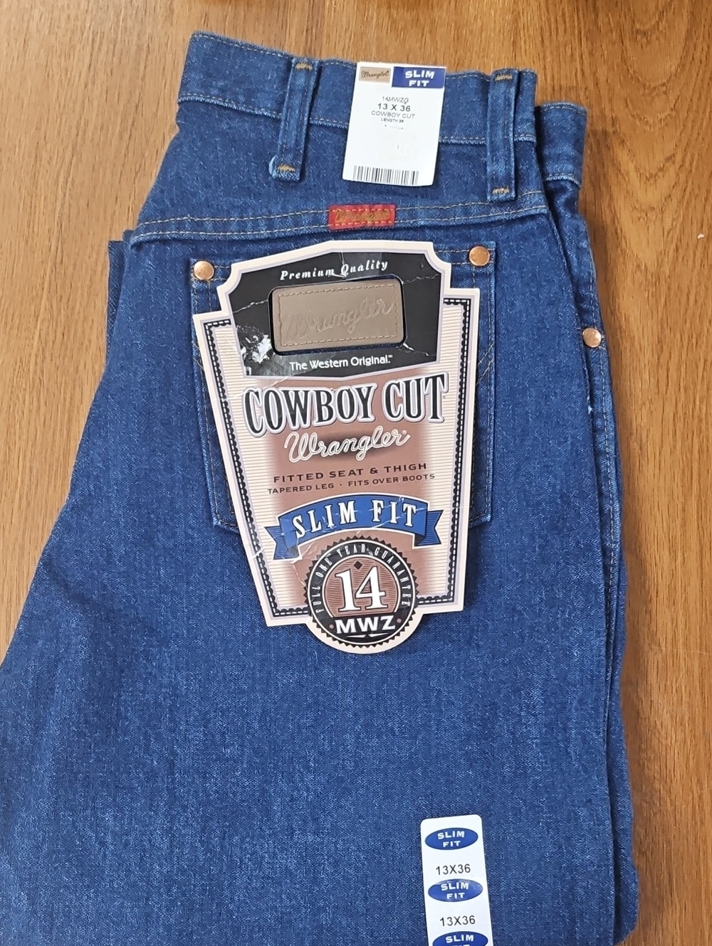Wrangler Women’s Cowboy Cut Jeans Slim Fit Size 13 x 36 Boot NWT NEW